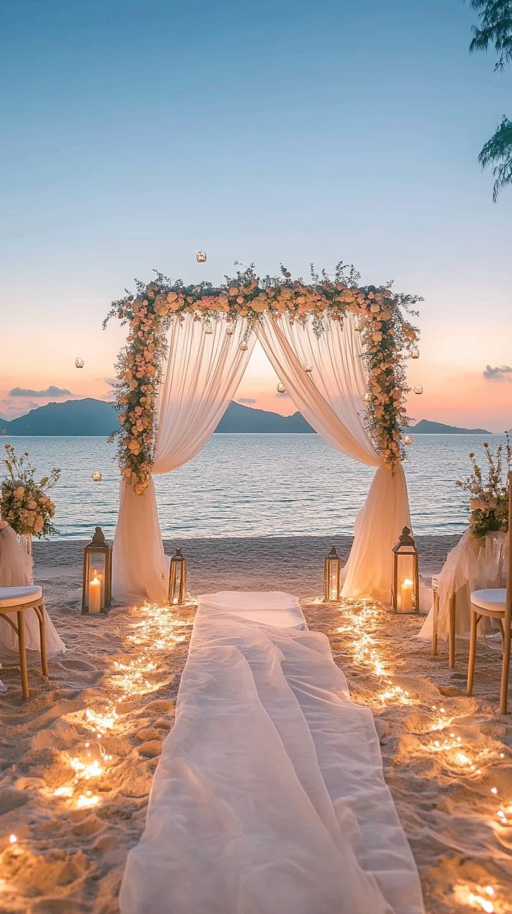 Ceremonia de boda en playa Caribe